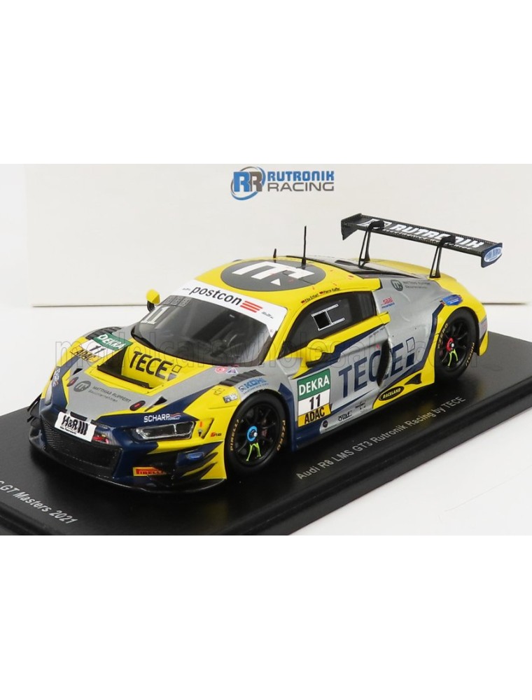 AUDI - R8 LMS GT3 TEAM TECE RUTRONIK RACING N 11 ADAC GT MASTERS OSCHERSLEBEN 2021 E.ERHART - P.KAFFER - YELLOW MATT GREY