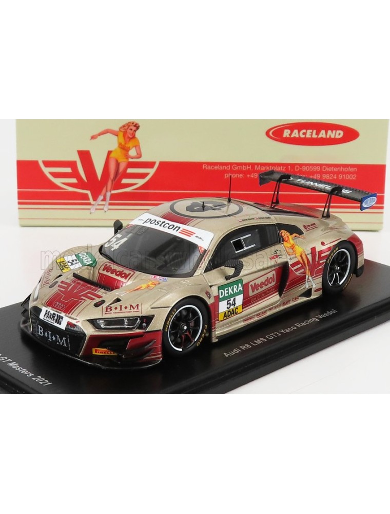 AUDI - R8 LMS GT3 TEAM YACO RACING RACING N 54 ADAC GT MASTERS OSCHERSLEBEN 2021 S.REICHER - N.SIEDLER - GOLD RED