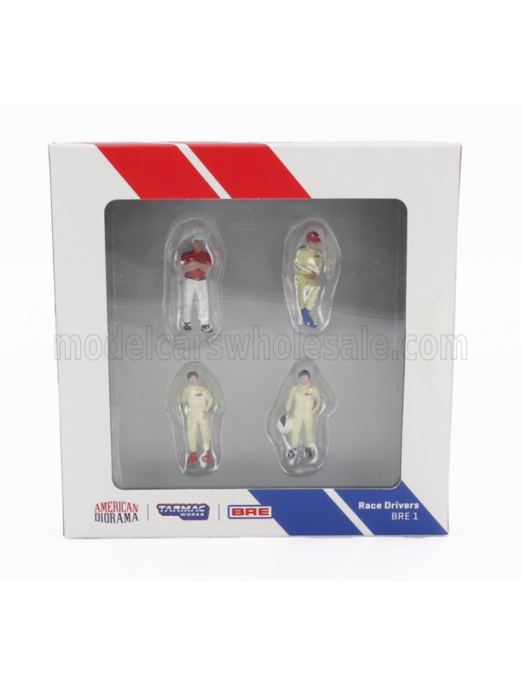 FIGURES - SET 4X MECHANICS - BEIGE RED