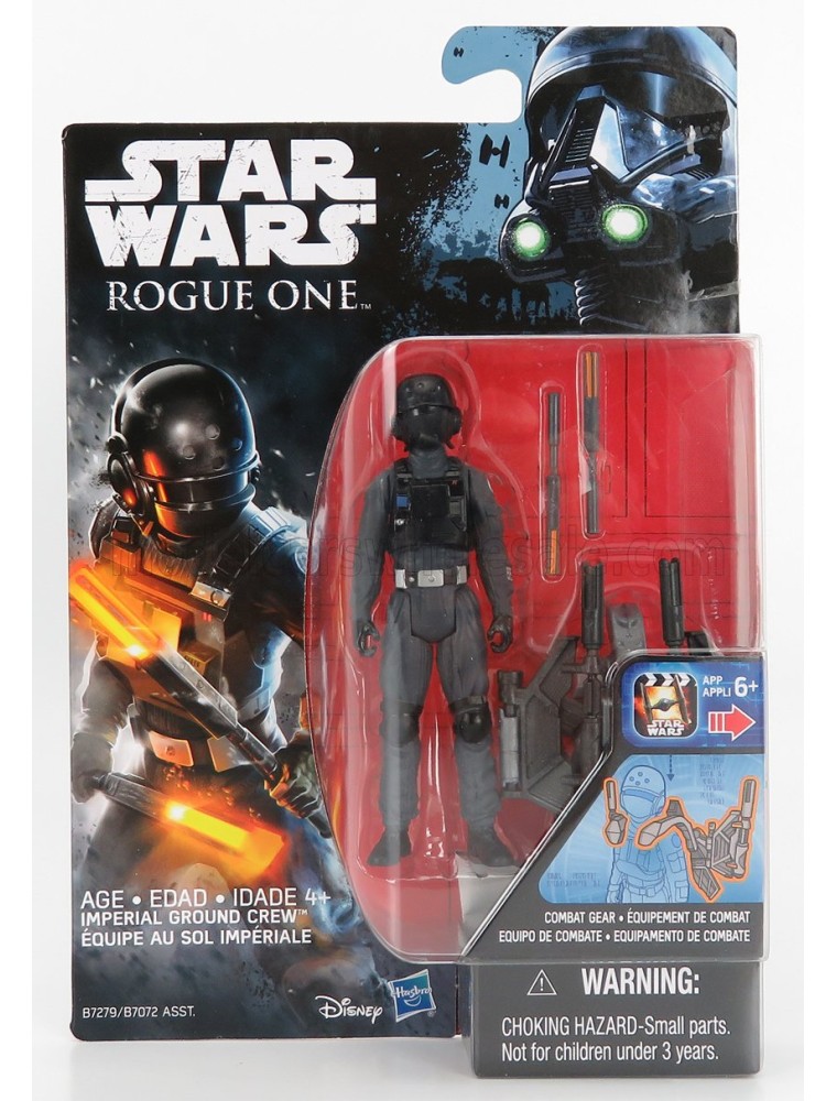 STAR WARS - ROGUE ONE IMPERIAL GROUND CREW FIGURE CM. 9.5 - GREY BLACK