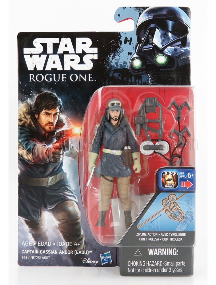 STAR WARS - ROGUE ONE CAPTAIN CASSIAN ANDOR EADU FIGURE CM. 9.5 - BLUE BEIGE