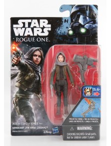 STAR WARS - ROGUE ONE SERGEANT JYN ERSO JEDHA FIGURE CM. 9.0 - GREY GREEN