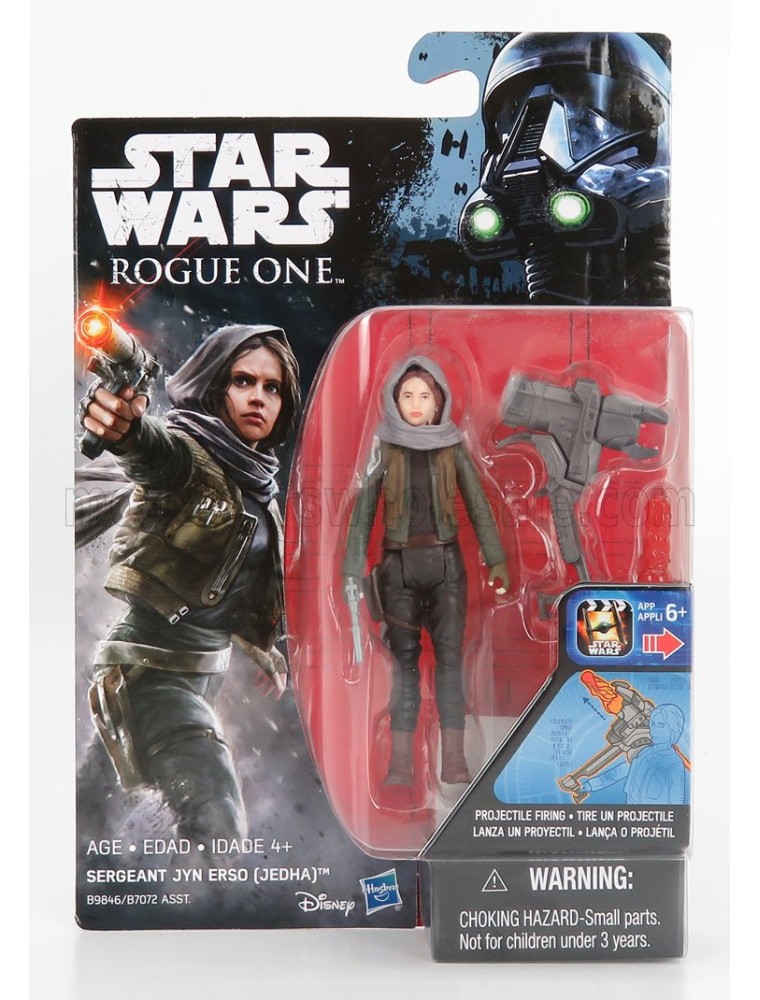 STAR WARS - ROGUE ONE SERGEANT JYN ERSO JEDHA FIGURE CM. 9.0 - GREY GREEN