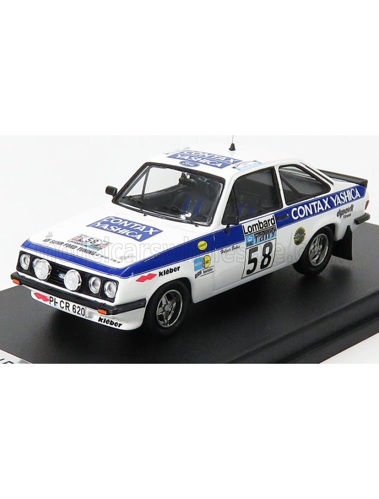 FORD ENGLAND - ESCORT MKII RS2000 N 58 RALLY RAC LOMBARD 1978 H.BOHNE - P.DIEKMANN - WHITE BLUE