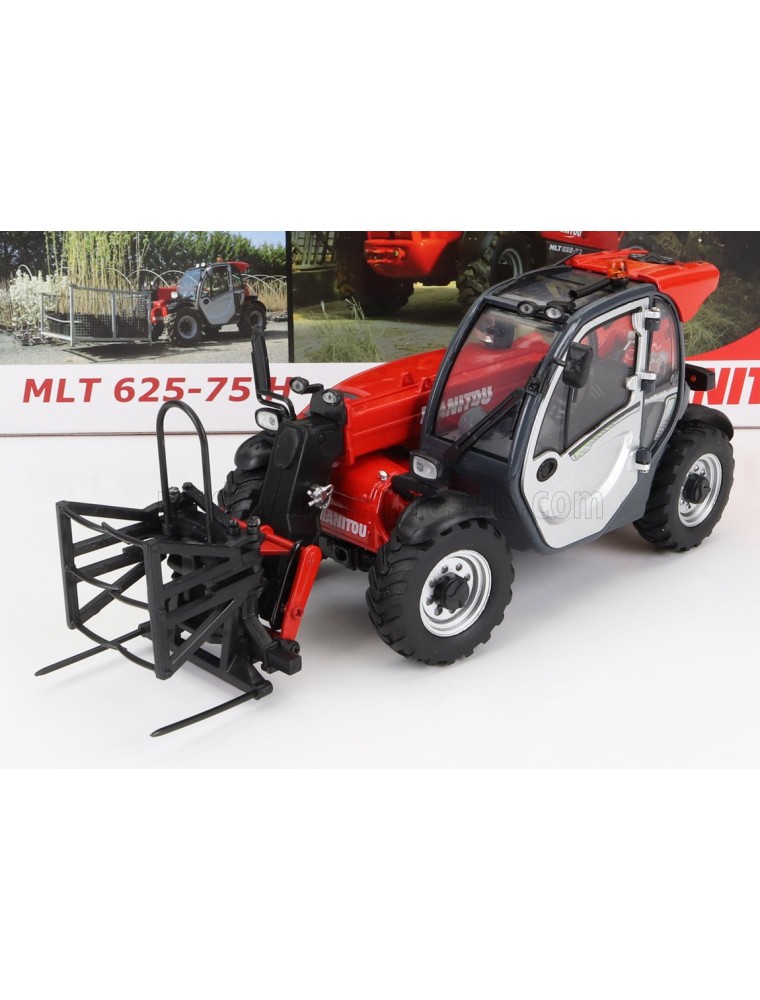 MANITOU - MLT 625-75H TELESCOPIC TRACTOR - ELEVATORE - RED SILVER