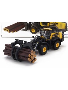 KOMATSU - WA475-10 RUSPA GOMMATA - SCRAPER TRACTOR WITH WOOD GRAPPLE - YELLOW BLACK