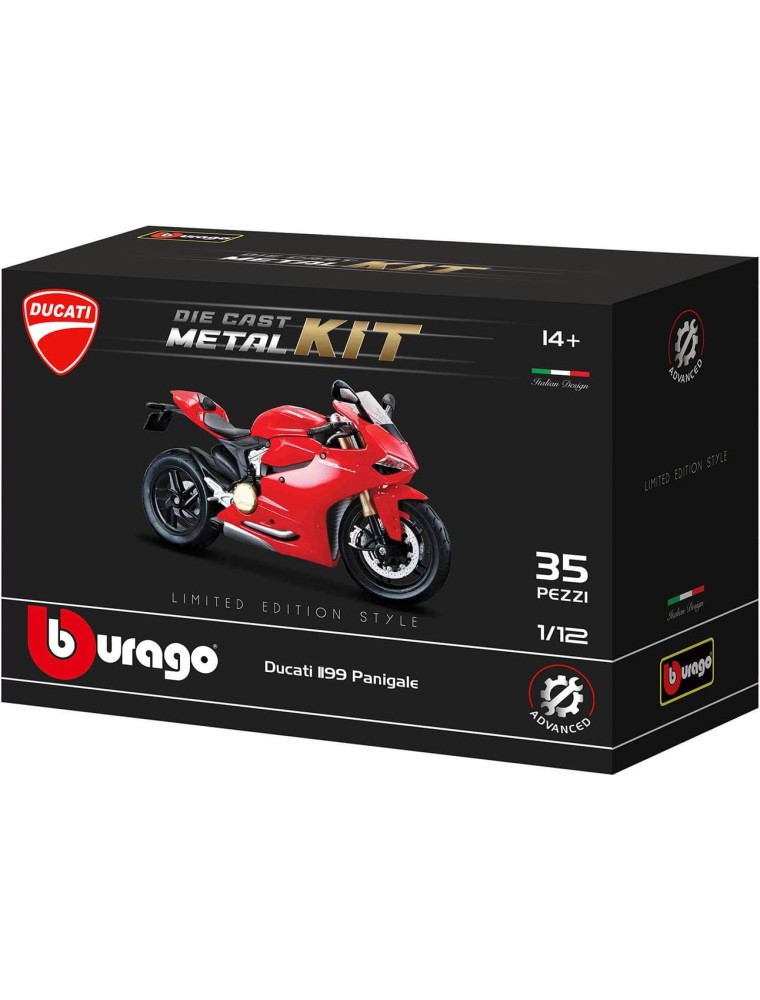 Bburago Ducati 1199 Panigale Kit Die Cast Model Scala 1:12 35 Parts