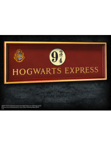 Harry Potter Placca Murale Binario 9 e 3/4 Espresso Hogwarts 56x20 Cm Noble