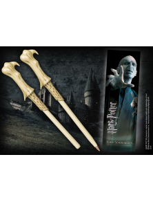 Harry Potter Penna e Segnalibro Bacchetta Lord Voldemort Noble Collection