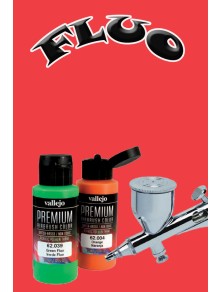 VALLEJO PREMIUM AIRBRUSH SCARLET FLUO 62034 COLORI VALLEJO