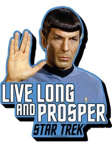 AQUARIUS ENT STAR TREK SPOCK QUOTE MAGNET MAGNETI