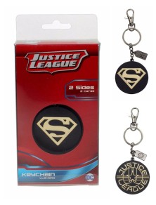 Sd Toys Jla Superman Golden Logo Metallo Portachiavi