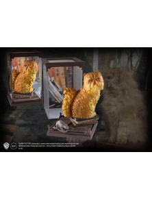 Harry Potter Creature Magiche Statua Gatto Grattastinchi con Topo 18 Noble Collection