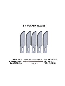 VALLEJO CURVED BLADES(5) FOR NO.1 HANDLE ACCESSORI PER MODELLISMO VALLEJO