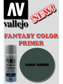 VALLEJO FANTASY COLOR PRIMER DARK GREEN 28026 COLORI VALLEJO