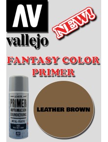 VALLEJO FANTASY COLOR PRIMER LEATHER BROWN 28014 COLORI VALLEJO