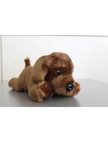 PLAYTIME - PELUCHE CANE MARRONE SCURO 18CM