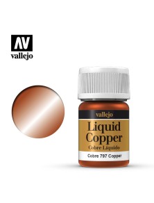 VALLEJO MODEL COLOR LIQUID COPPER ALCOHOL 70797 COLORI VALLEJO