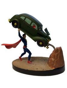 Statua Superman Action Comics Premium Motion 20 cm Factory Scatola Rovinata