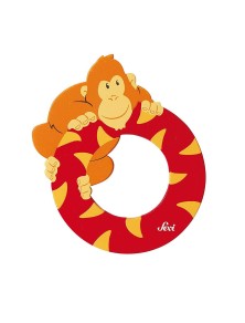 Trudi Sevi 81615 - Letteraa O Orangutan In Legno Rosso 7,5 Cm Decorazione