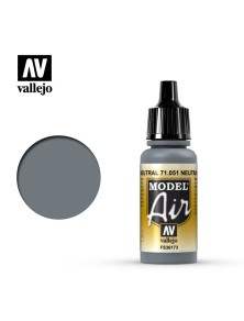 VALLEJO MODEL AIR NEUTRAL GREY 71051 COLORI VALLEJO