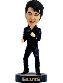 ELVIS BLACK LEATHER HK HEADKNOCKER ROYAL BOBBLES