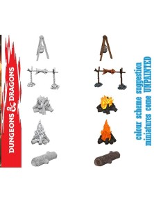 Wizkids Wizkids Um Camp Fire & Sitting Log Miniature E Modellismo