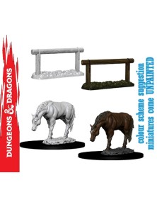 Wizkids Wizkids Um Horse & Hitch Miniature E Modellismo