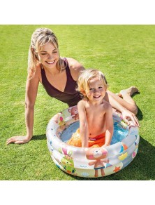 Piscina Baby Gonfiabile Fantasia 3 Anelli 61 x 22 cm Intex 57106