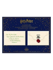 Harry Potter Set Magnete Letteraa Di Accettazione A Hogwarts Di 5,5 X 8 Cm Noble