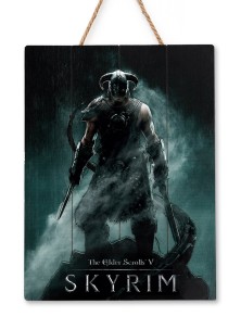 Doctor Da Collezioneskyrim Dragonborn In Legno Poster Poster