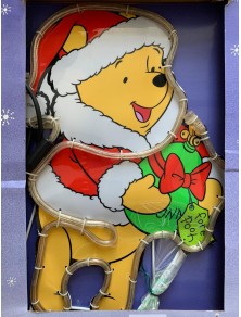 DECORAZIONE LUMINOSA PVC WINNIE THE POOH WINNIE CON LUCI 47 CM ADDOBBI NATALE