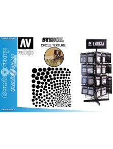 STENCIL STSF002 CIRCLE TEXTURE ACCESSORI PER MODELLISMO VALLEJO VALLEJO