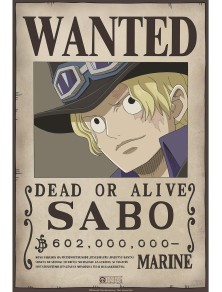 One Piece - Poster Ricercato "Wanted Sabo" 52 x 35 cm AbyStyle