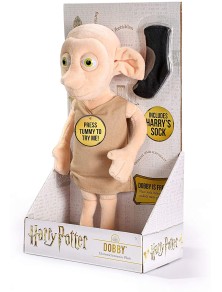 Harry Potter Peluche Interattivo Dobby con Calzino 32 cm Noble Collection