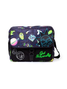 Rick E Morty - Borsa a Tracolla con Stampa Floccata Space Aop Difuzed