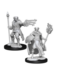 D&d Nolzur's Marvelous Miniatures Unpainted Multiclass Cleric & Wizard Male Case (6) Wizkids