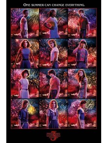 Stranger Things Poster Montaggio Personaggi S3 61 X 91 5 Pezzi cm Pyramid