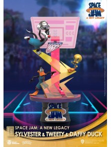 Space Jam: A New Legacy D-Stage PVC Diorama Sylvester & Tweety & Daffy Duck Standard Ver. 15 Cm Beast Kingdom Toys