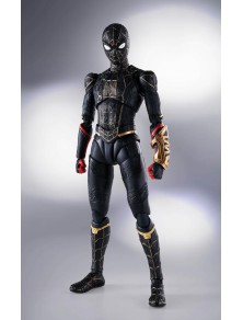 Spider-man: No Way Home S.h. Figuarts Action Figura Spider-man Black & Gold Suit (special Set) 15 Cm Bandai Tamashii Nations