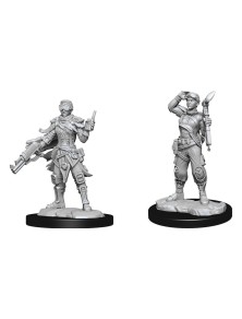 Starfinder Battles Deep Cuts Unpainted Miniatures Human Mechanic Case (2) Wizkids