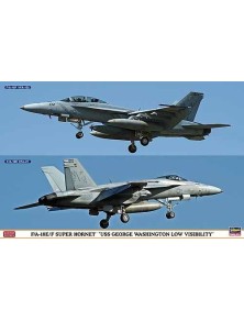 HASEGAWA 01933 F/A 18E/F SUPER HORNET USS GEORGE WASHINGTON LOW VISIBILITY 1:72 KIT Modellino