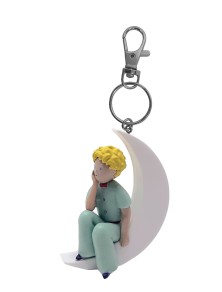 LITTLE PRINCE SITTING ON THE MOON KCHAIN PORTACHIAVI PLASTOY