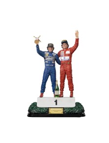 Ayrton Senna Deluxe Art Scale Statua 1/10 Alain Prost & Ayrton Senna (the Last Podium 1993) 27 Cm Iron Studios