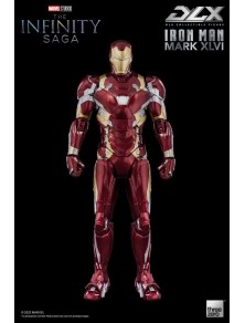 Infinity Saga Dlx Action Figura 1/12 Iron Man Mark 46 17 Cm Threezero