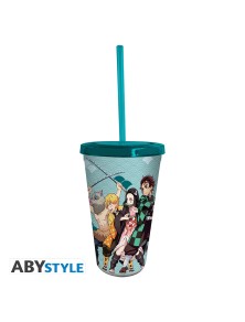 Demon Slayer - Tumbler Con Cannuccia - 470ml - Group