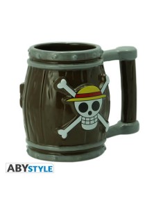 One Piece - Tazza 3D a forma di Barile 350ml 12cm - Gadget Abysse