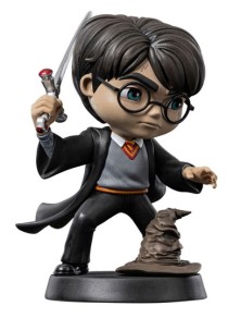 Harry Potter MiniCo Statua Harry con la Spada di Grifondoro 14 Cm Iron Studios