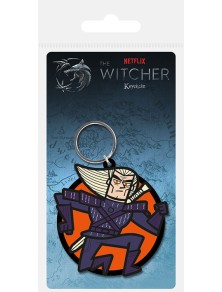 The Witcher Geralt Rubber Portachiavi Portachiavi Pyramid International