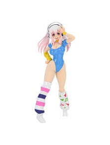 Super Sonico Pvc Statua Super Sonico Concept Figura 80's/another Color/blue Ver. 18 Cm Furyu